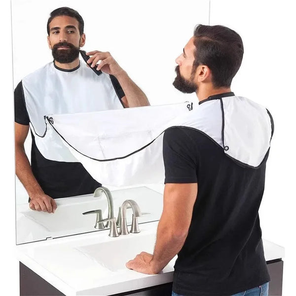Shaving men's shaving cloth belt transparent suction cup care cleaning beard shave apron men's gift