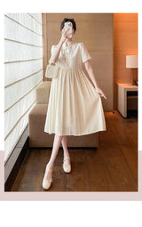 Pregnant Women's Clothing Summer Fashion New Style Loose and Slimming Dress