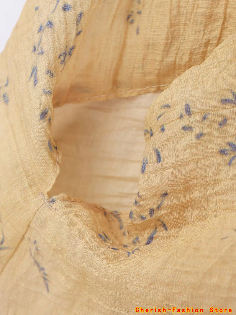 Women's clothing autumn new products European and American style retro women's clothing French lazy style printed shirt