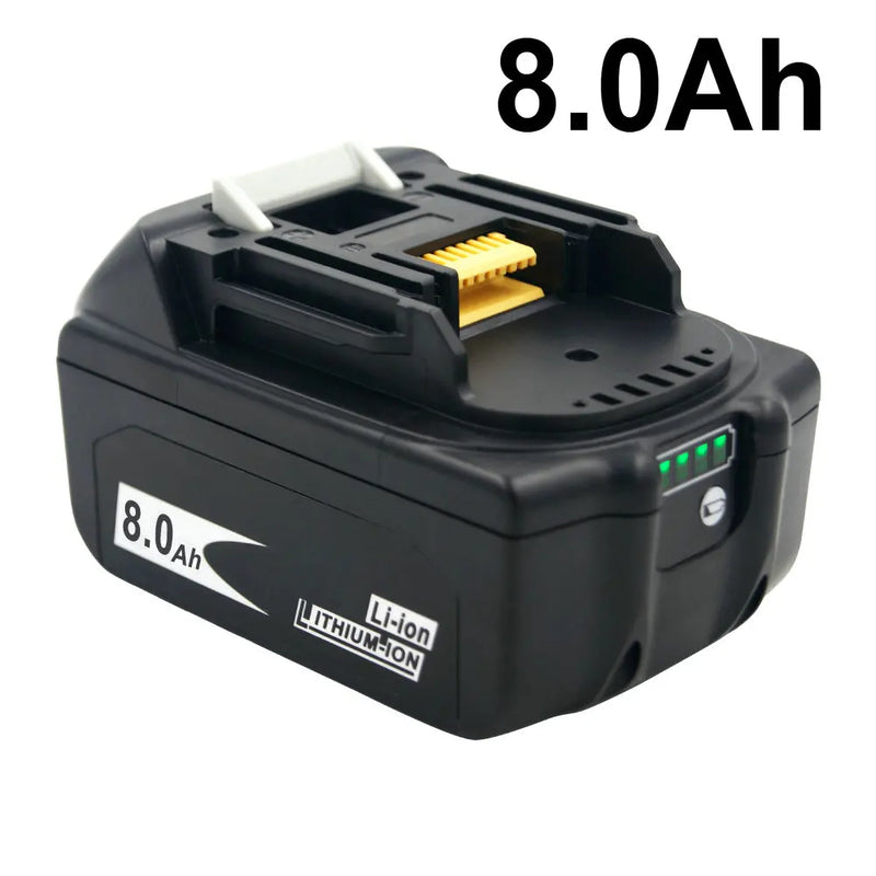 Latest BL1880B BL1860B 18V 8.0Ah 6.0A 3.5A Li Ion Rechargeable Battery for Makita 18V BL1830 BL1840 BL1850 BL1815 Cordless Drill