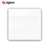 Melery 4x4 Brazil Zigbee Light Switch Touch Sensor Panel Tuya Smart Life Neutral Wire 4/6/8 Gang Remote by Alexa Dot Google Home