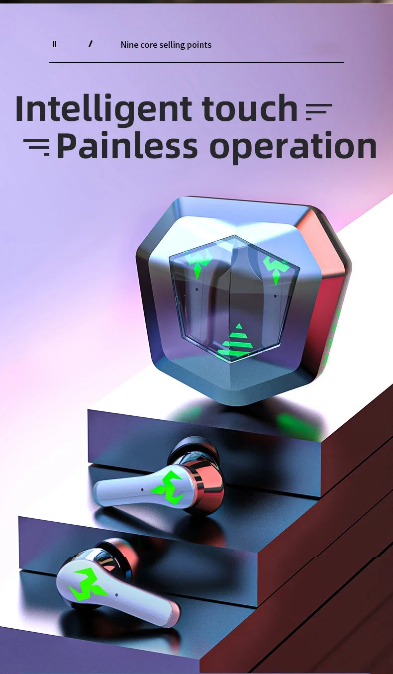 N35 TWS Gaming Earphones Touch Wireless Headphones Bluetooth 300mAh Battery Long Standby Earbuds HIFI Waterproof Headset