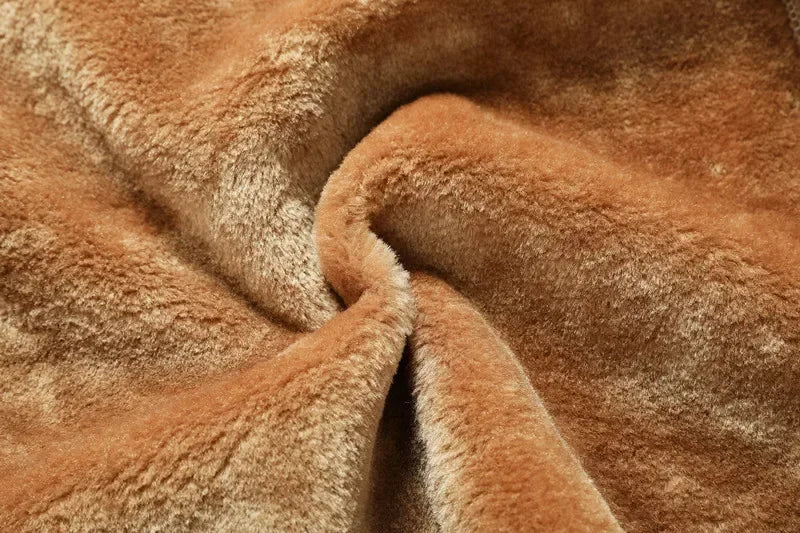 Men Clothing High Quality Male Thicken Leather Jacket Mens Warm Jacket Youth Fashion Casual Coat Winter Men Suede Leather Coat