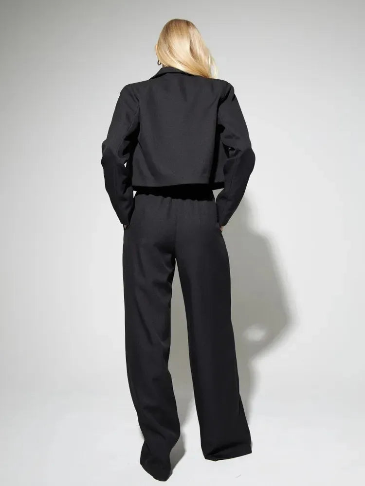 Women's Clothing Autumn New Fashion Casual Short Small Suit Slim Fit Trousers Women's Suit Костюм Женский Летний