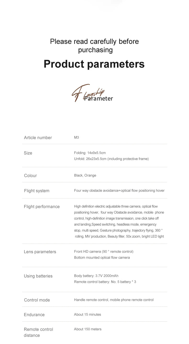 Xiaomi M3 Pro Drone 8K Triple-camera Professional HD Aerial Photography Obstacle Avoidance Brushless Motor GPS Return Drone ﻿