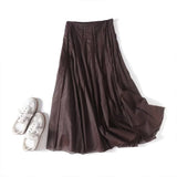 Women's clothing summer new products European and American fashion versatile minimalist design casual tulle skirt