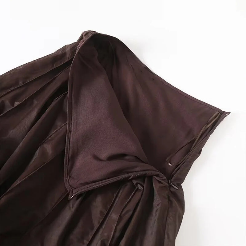 Women's clothing summer new products European and American fashion versatile minimalist design casual tulle skirt