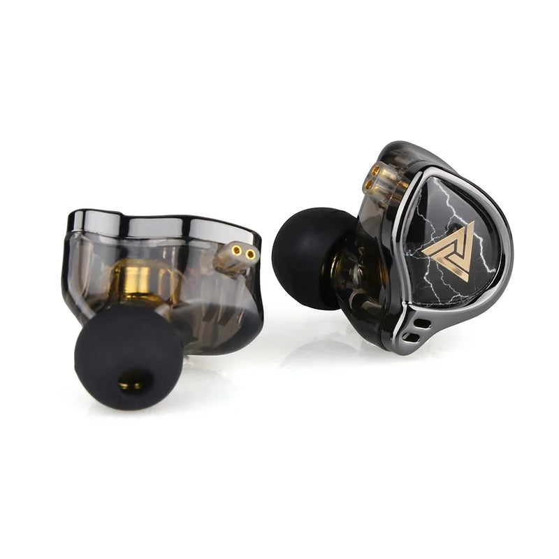 QKZ x HBB Earphones 10mm Titanium-Coated Diaphragm In Ear Monitor Headphones Hi-Fi Audio IEMs Outdoor sports headsets