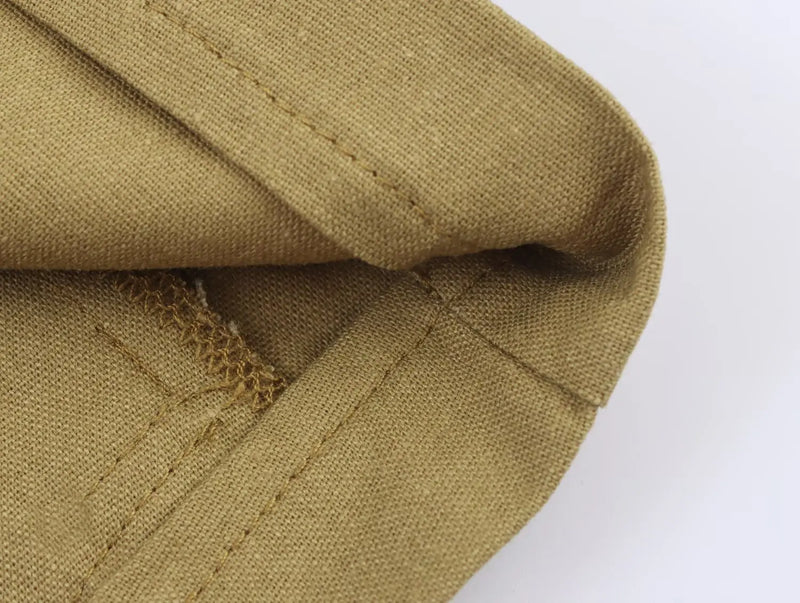 Women's clothing early autumn new fashionable casual temperament linen short suit jacket versatile