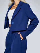 Women's Clothing Autumn New Fashion Casual Short Small Suit Slim Fit Trousers Women's Suit Костюм Женский Летний