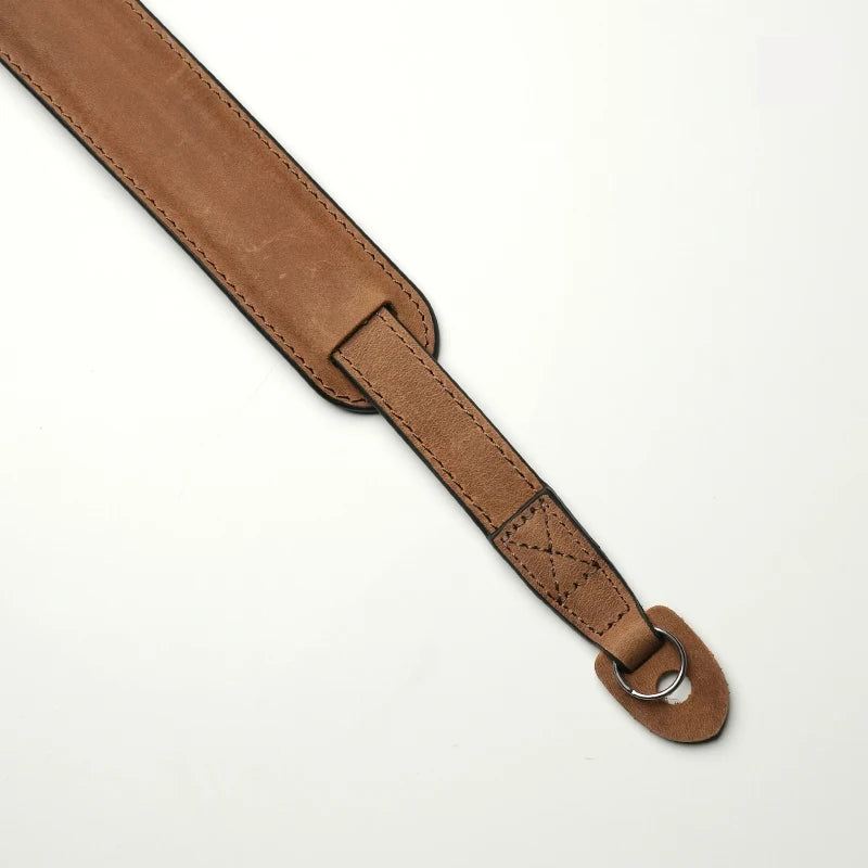 Mr.stone Handmade Genuine Leather Camera Strap For sony a7cR fujifilm XT5 Leica M1 Camera Shoulder Sling Belt (Shoulder support)