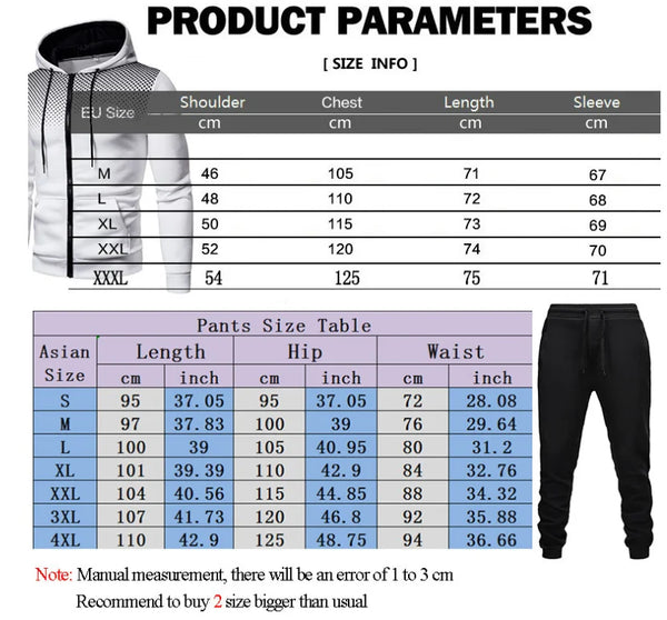 Two types of clothing are designed for men. The casual sportswear has a simple and fashionable style, suitable for fitness and p