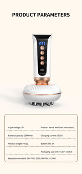 Ems Guasha Massage Brush Red Light Heating Body Shaping Lymphatic Drainage Detoxification Scraping Meridian Brush Fat Burner