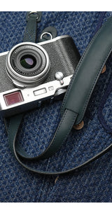 Mr.stone Handmade Genuine Leather Camera Strap For sony a7cR fujifilm XT5 Leica M1 Camera Shoulder Sling Belt (Shoulder support)