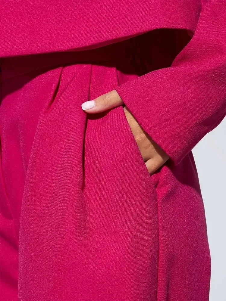 Women's Clothing Autumn New Fashion Casual Short Small Suit Slim Fit Trousers Women's Suit Костюм Женский Летний