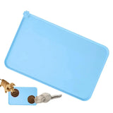 Pet Supplies Silicone Dog Bowl Mat with High Lips Non-Stick Waterproof Food Feeding Pad Puppy Feeder Tray Water Cushion Placemat