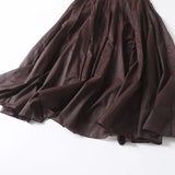 Women's clothing summer new products European and American fashion versatile minimalist design casual tulle skirt