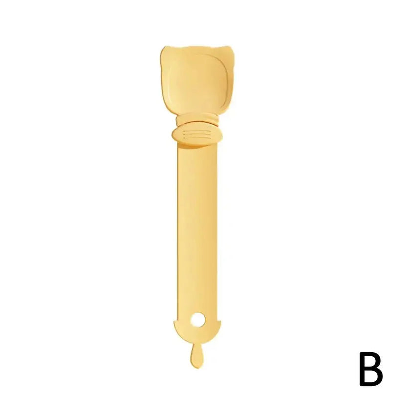 Pet Feed Spoon Food Scoop Cat Strip Squeezer Feeder Dispenser Indoors Puppy Kitten Snack Liquid Food Scoop Kitty Pet Supplies