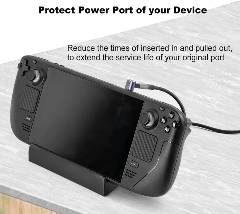 USB C 90 Degree Adapter USB-C 4.0 40Gbps PD 100W 8K 60Hz Male to USB-C Female Adapter for Steam Deck Switch Notebook Tablet