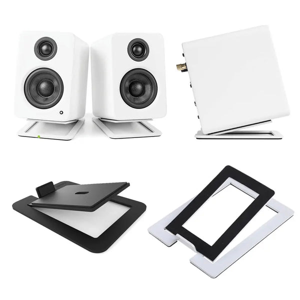 16° Dip Angle Desktop Computer Speakers Holder Bracket Durable Metal Audio Stand for Kanto's YU4 Active Speaker Accessories