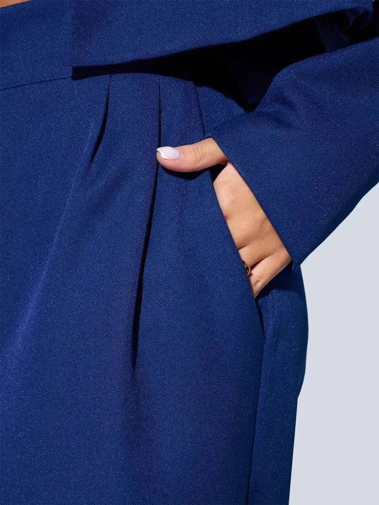 Women's Clothing Autumn New Fashion Casual Short Small Suit Slim Fit Trousers Women's Suit Костюм Женский Летний