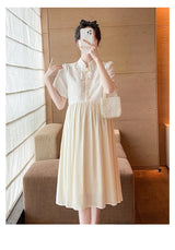 Pregnant Women's Clothing Summer Fashion New Style Loose and Slimming Dress