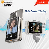 Fotorgear MS01 Magnetic Phone Selfie Monitor Screen for Smartphone Rear Camera Selfie Vlog Live Stream for iPhone Android