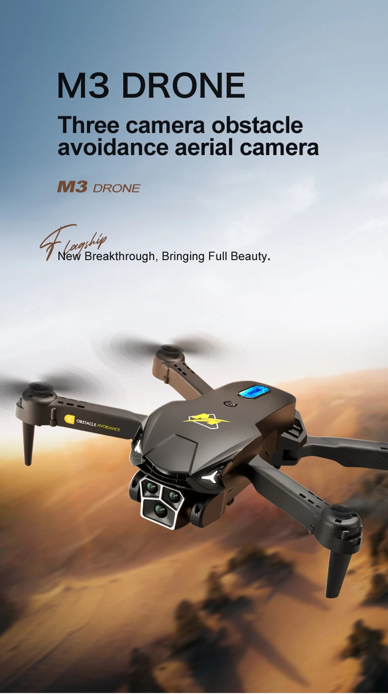 Xiaomi M3 Pro Drone 8K Triple-camera Professional HD Aerial Photography Obstacle Avoidance Brushless Motor GPS Return Drone ﻿