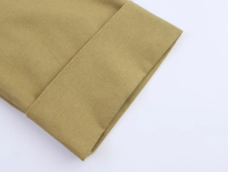 Women's clothing early autumn new fashionable casual temperament linen short suit jacket versatile