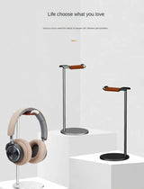 Curved Aluminum Headphone Stand Rack Sturdy Metal Gaming Headset Earphone Holder Hanger with Solid Base for Table Desk Display
