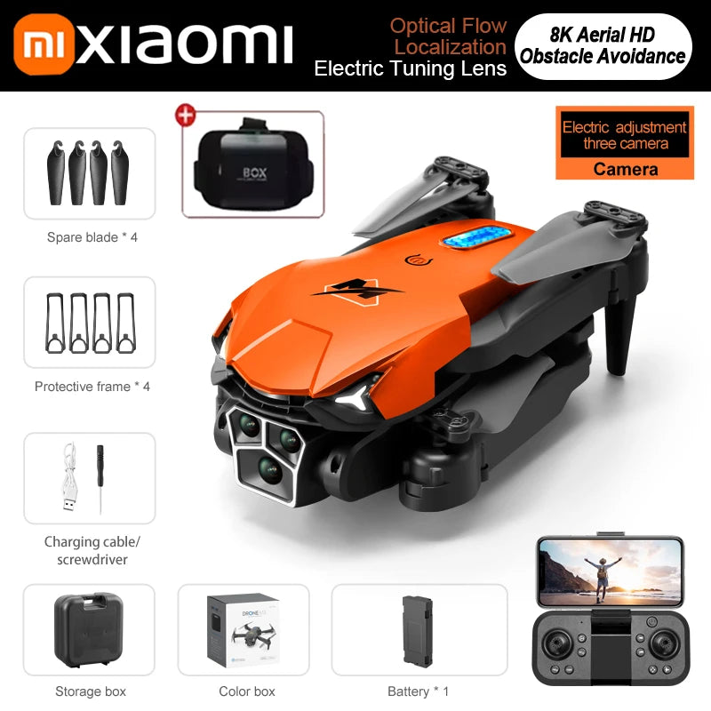 Xiaomi M3 Pro Drone 8K Triple-camera Professional HD Aerial Photography Obstacle Avoidance Brushless Motor GPS Return Drone ﻿