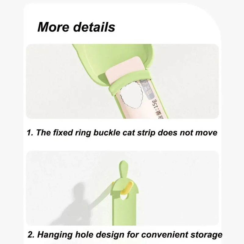 Pet Feed Spoon Food Scoop Cat Strip Squeezer Feeder Dispenser Indoors Puppy Kitten Snack Liquid Food Scoop Kitty Pet Supplies