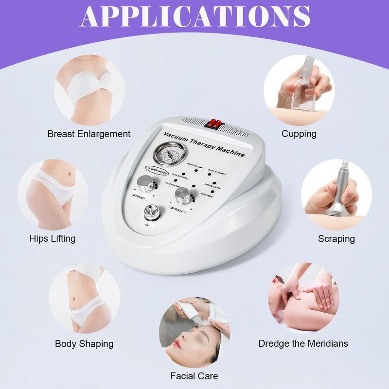 Electric Vacuum Pump Massage Breast Massager Enlargement & Butt Lifting Body Shaping for Beauty Salons, Hospitals, Spas