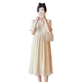 Pregnant Women's Clothing Summer Fashion New Style Loose and Slimming Dress