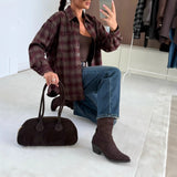 Winter Fashion Casual Single-breasted Women's Vintage Coat