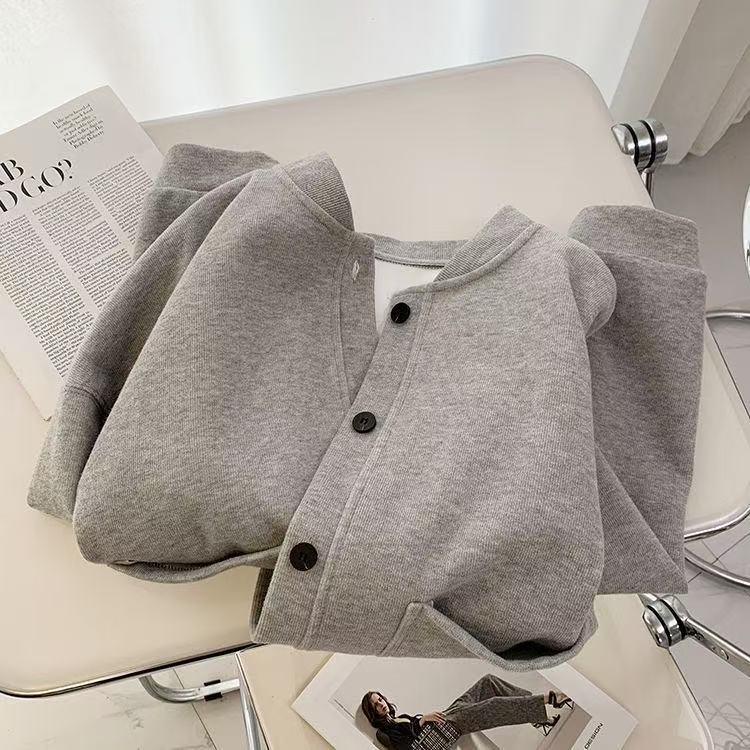 Women's Loose Casual Button Fashion Jacket